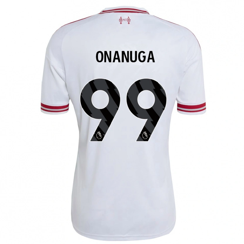 Danxen Femme Maillot Fola Onanuga #99 Rouge Blanc Tenues Extérieur 2026/27 T-Shirt