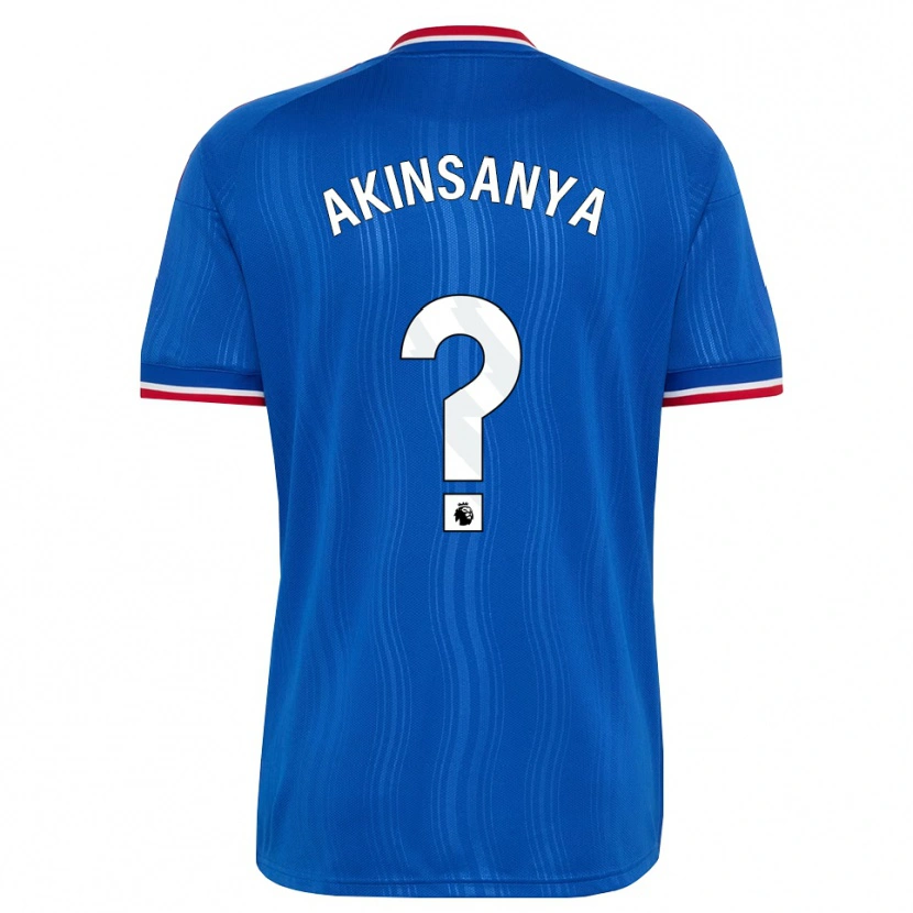 Danxen Femme Maillot Joseph Akinsanya #0 Bleu Blanc Rouge Tenues Extérieur 2026/27 T-Shirt