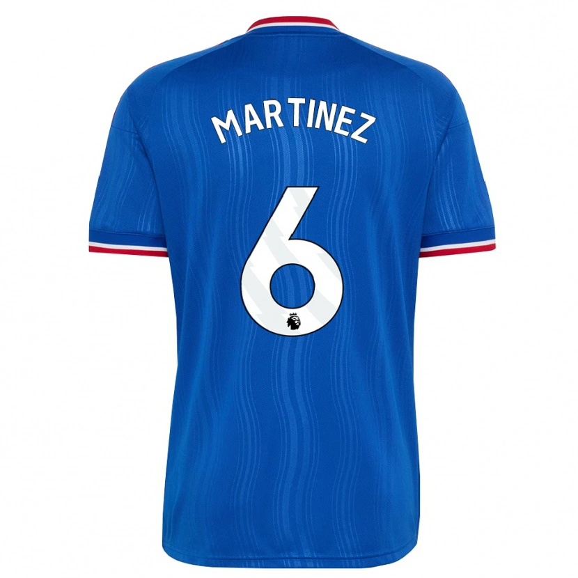 Danxen Femme Maillot Lisandro Martínez #6 Bleu Blanc Rouge Tenues Extérieur 2026/27 T-Shirt