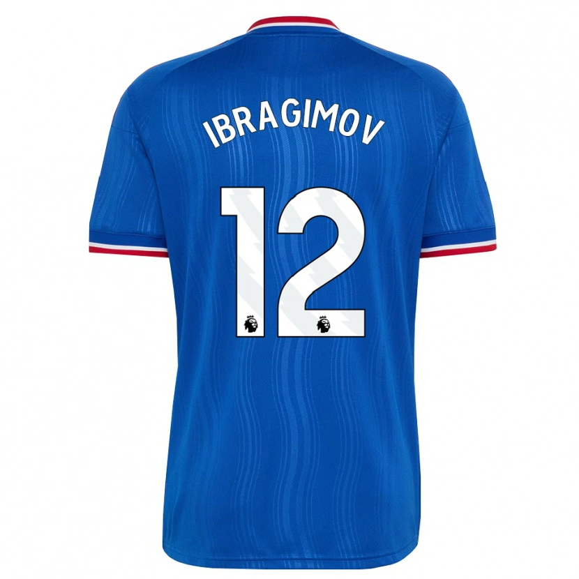 Danxen Femme Maillot Gazi Ibragimov #12 Bleu Blanc Rouge Tenues Extérieur 2026/27 T-Shirt