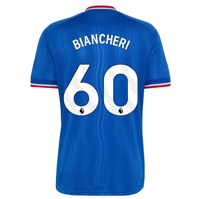 Danxen Femme Maillot Gabriele Biancheri #60 Bleu Blanc Rouge Tenues Extérieur 2026/27 T-Shirt