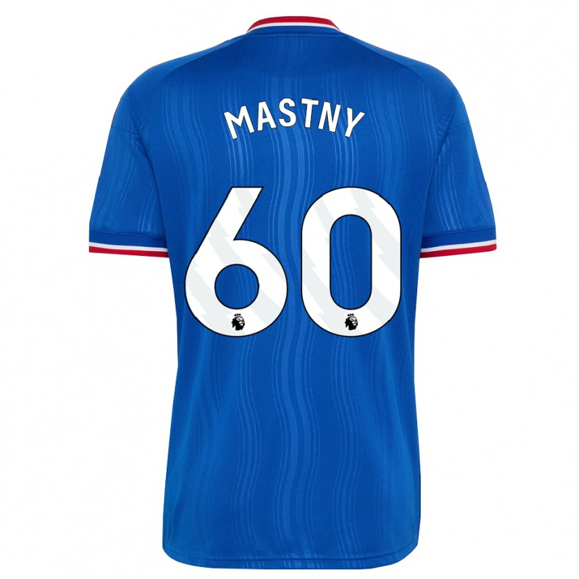 Danxen Femme Maillot Ondrej Mastny #60 Bleu Blanc Rouge Tenues Extérieur 2026/27 T-Shirt