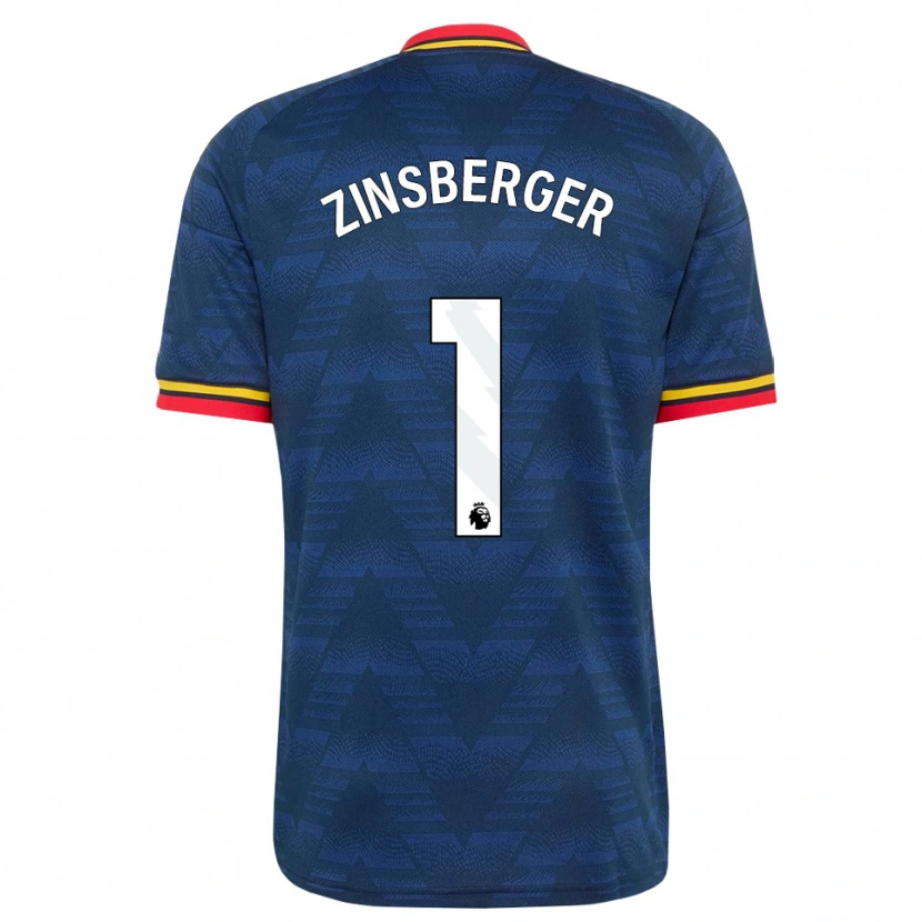 Danxen Femme Maillot Manuela Zinsberger #1 Midnightblue Jaune Rouge Tenues Extérieur 2026/27 T-Shirt