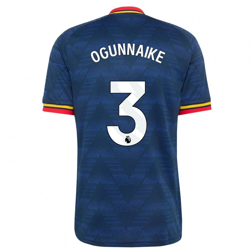 Danxen Femme Maillot Josh Ogunnaike #3 Midnightblue Jaune Rouge Tenues Extérieur 2026/27 T-Shirt