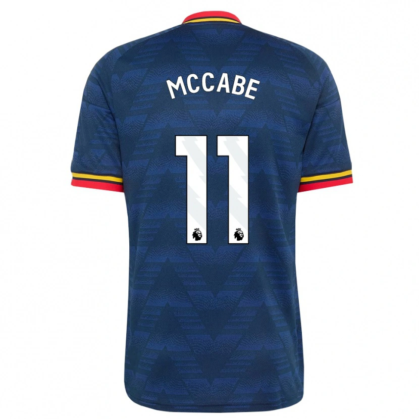 Danxen Femme Maillot Katie Mccabe #11 Midnightblue Jaune Rouge Tenues Extérieur 2026/27 T-Shirt