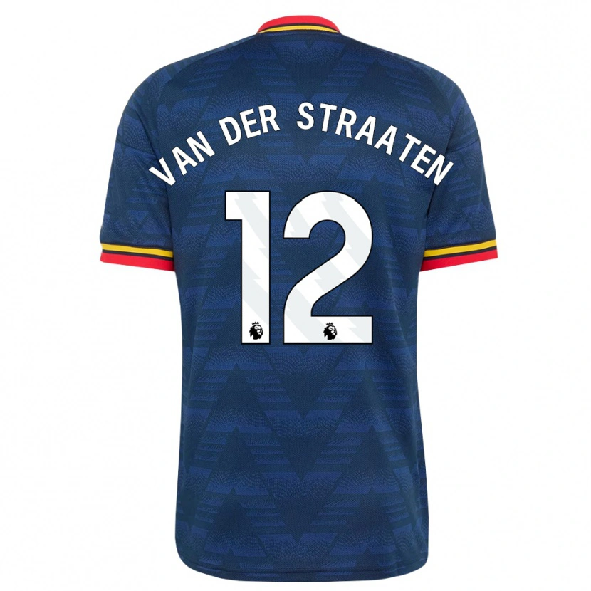 Danxen Femme Maillot Zachary Van Der Straaten #12 Midnightblue Jaune Rouge Tenues Extérieur 2026/27 T-Shirt