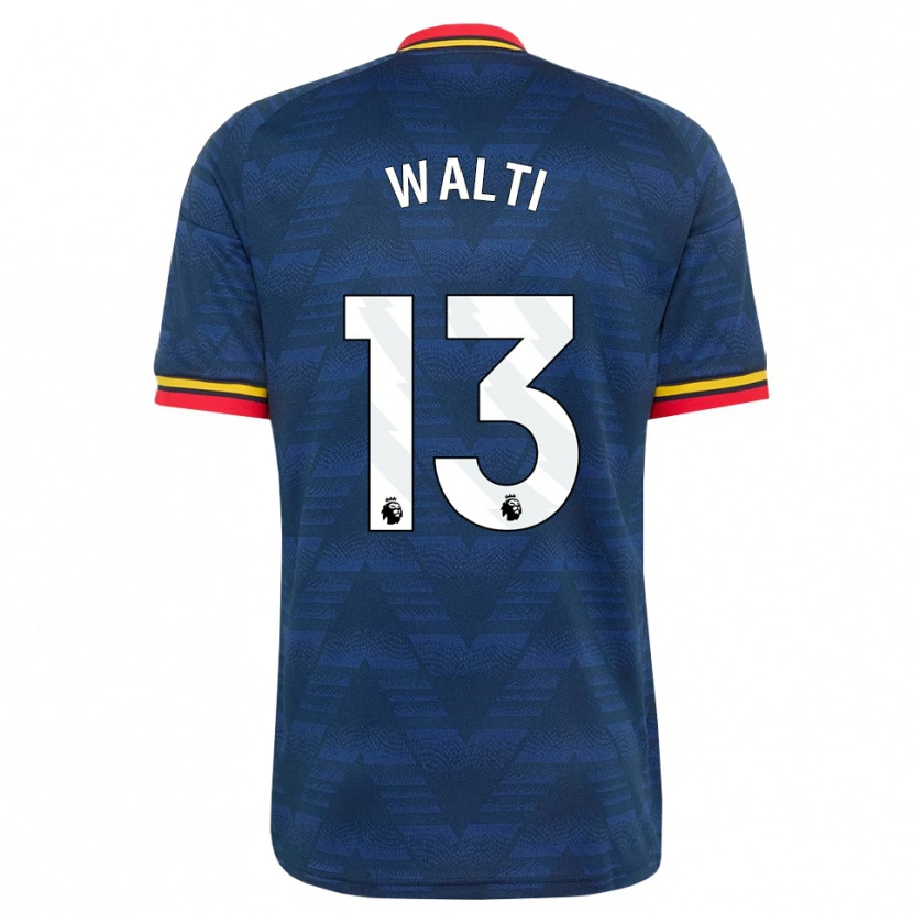 Danxen Femme Maillot Lia Walti #13 Midnightblue Jaune Rouge Tenues Extérieur 2026/27 T-Shirt