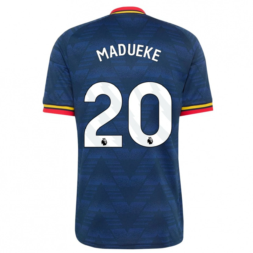 Danxen Femme Maillot Noni Madueke #20 Midnightblue Jaune Rouge Tenues Extérieur 2026/27 T-Shirt
