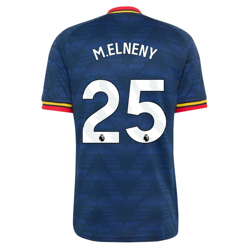 Danxen Femme Maillot Mohamed Elneny #25 Midnightblue Jaune Rouge Tenues Extérieur 2026/27 T-Shirt