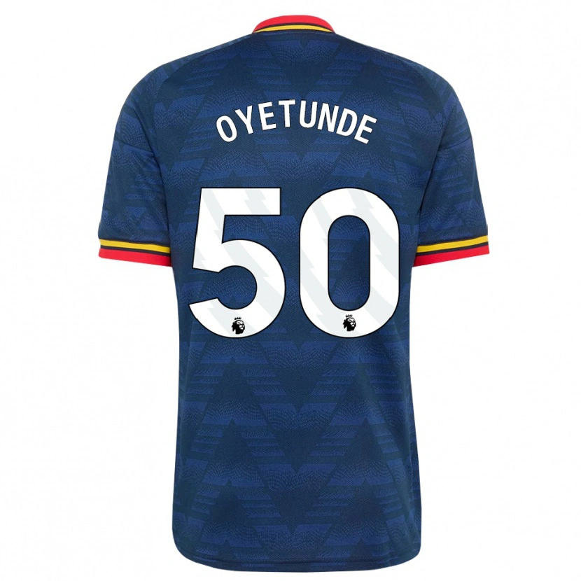 Danxen Femme Maillot Daniel Oyetunde #50 Midnightblue Jaune Rouge Tenues Extérieur 2026/27 T-Shirt