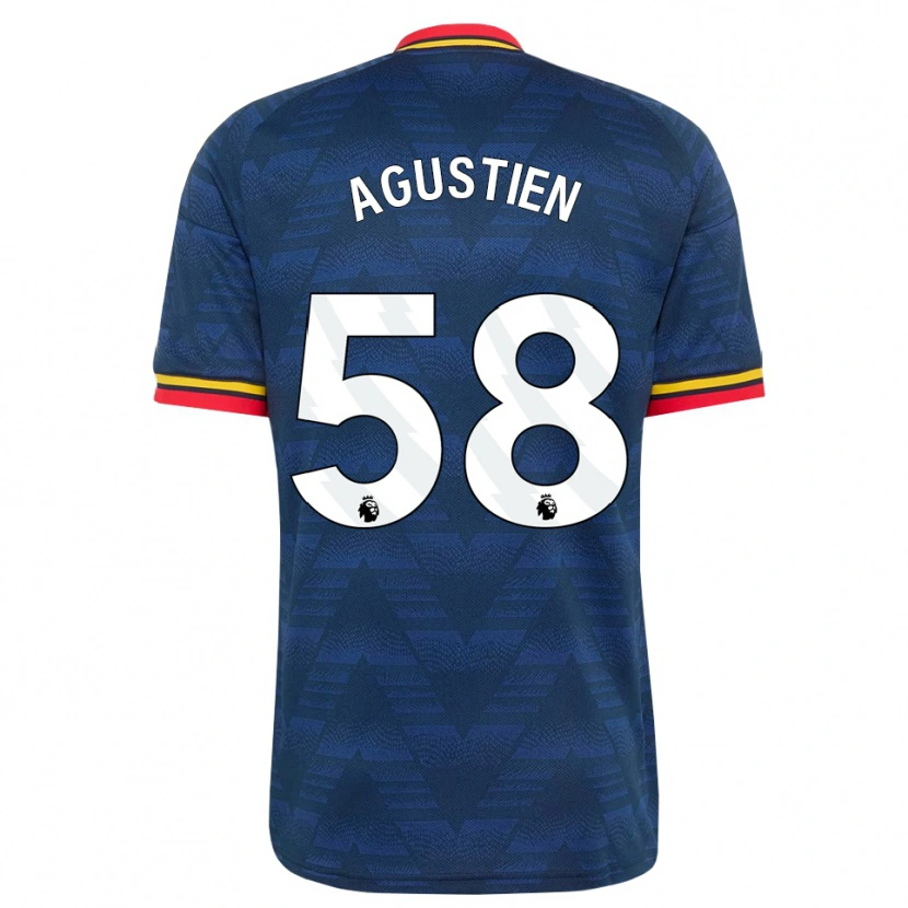 Danxen Femme Maillot Demiane Agustien #58 Midnightblue Jaune Rouge Tenues Extérieur 2026/27 T-Shirt