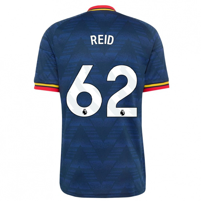 Danxen Femme Maillot Katie Reid #62 Midnightblue Jaune Rouge Tenues Extérieur 2026/27 T-Shirt