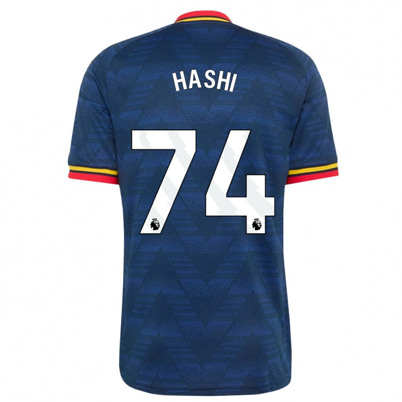 Danxen Femme Maillot Maalik Hashi #74 Midnightblue Jaune Rouge Tenues Extérieur 2026/27 T-Shirt