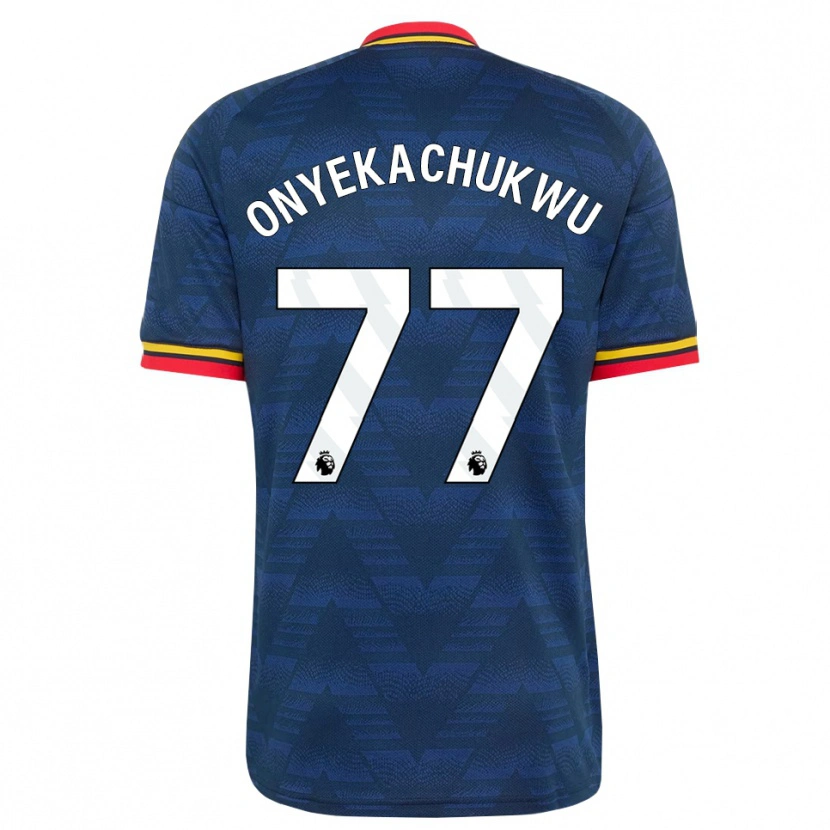 Danxen Femme Maillot Samuel Onyekachukwu #77 Midnightblue Jaune Rouge Tenues Extérieur 2026/27 T-Shirt