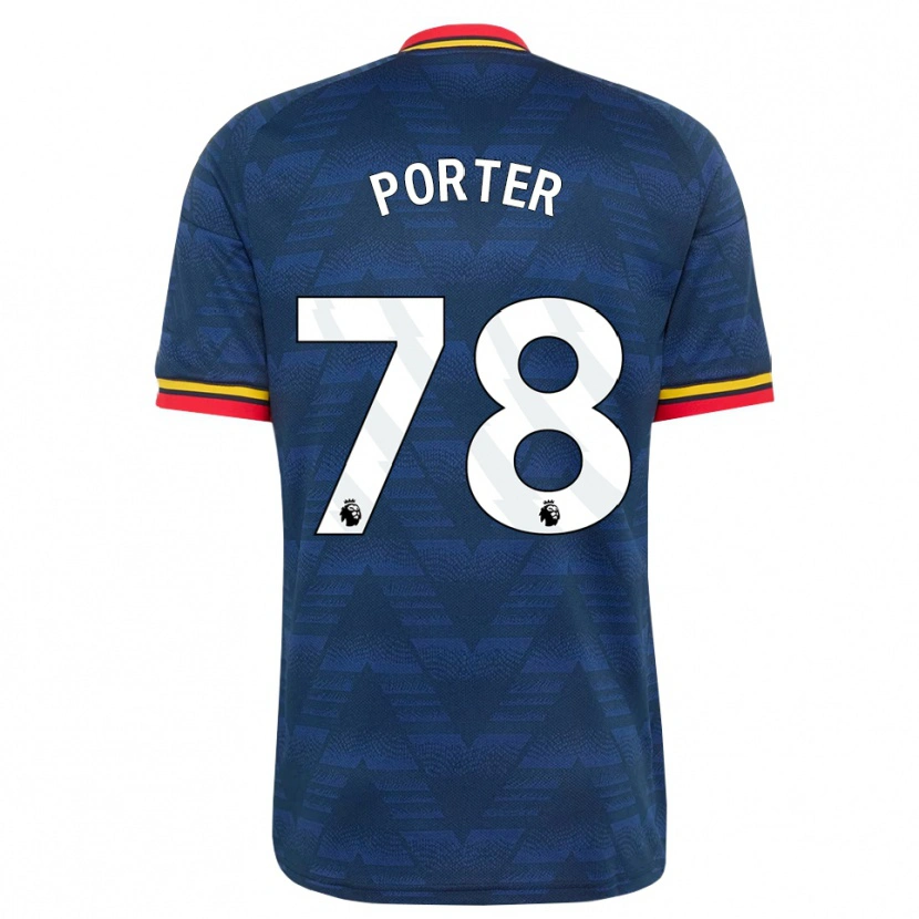 Danxen Femme Maillot Jack Porter #78 Midnightblue Jaune Rouge Tenues Extérieur 2026/27 T-Shirt