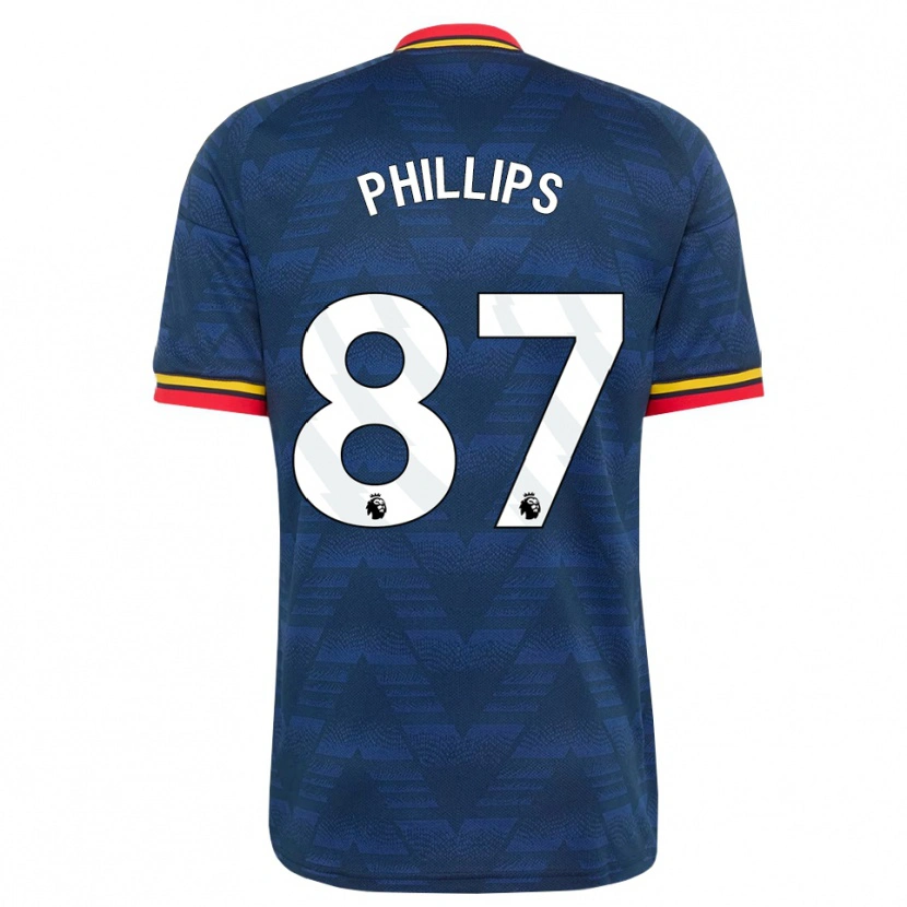 Danxen Femme Maillot Bowen Phillips #87 Midnightblue Jaune Rouge Tenues Extérieur 2026/27 T-Shirt
