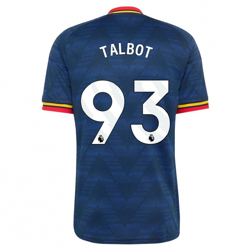 Danxen Femme Maillot Jack Talbot #93 Midnightblue Jaune Rouge Tenues Extérieur 2026/27 T-Shirt