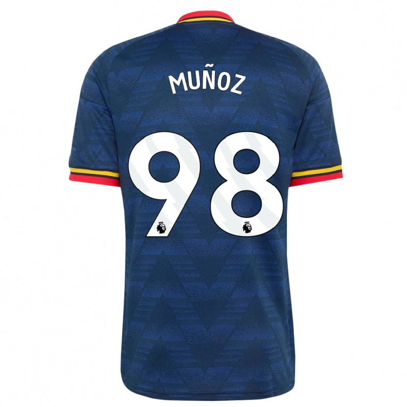 Danxen Femme Maillot Luis Muñoz #98 Midnightblue Jaune Rouge Tenues Extérieur 2026/27 T-Shirt