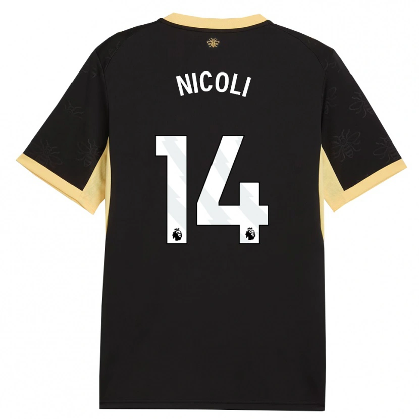 Danxen Femme Maillot Kerolin Nicoli #14 Noir Jaune Tenues Extérieur 2026/27 T-Shirt