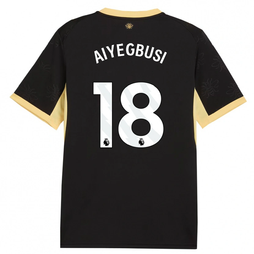 Danxen Femme Maillot Tirenioluwa Aiyegbusi #18 Noir Jaune Tenues Extérieur 2026/27 T-Shirt