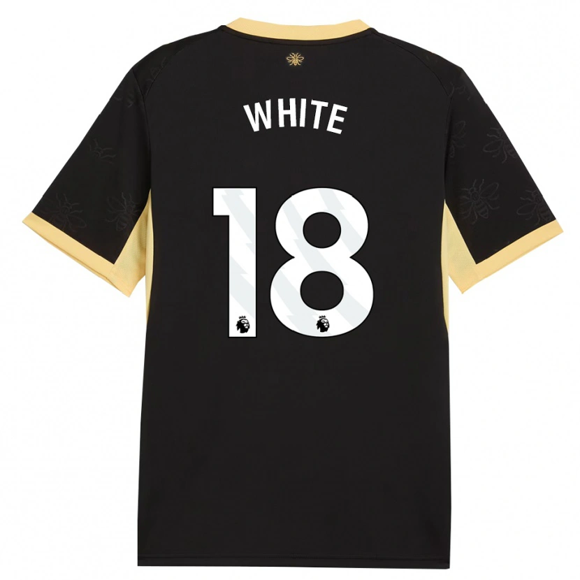 Danxen Femme Maillot Ellen White #18 Noir Jaune Tenues Extérieur 2026/27 T-Shirt