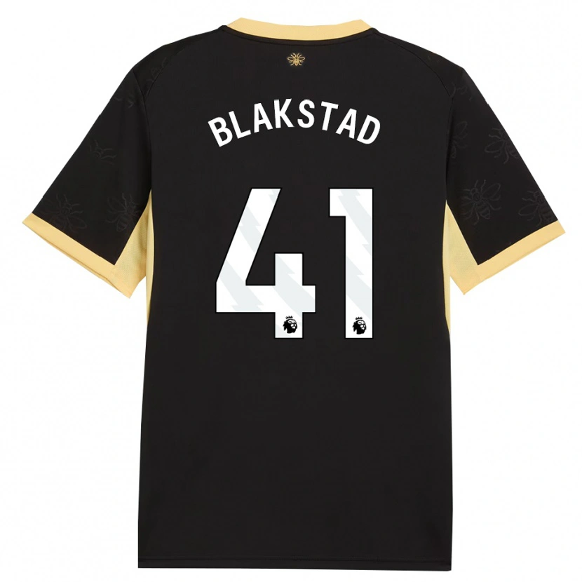 Danxen Femme Maillot Julie Blakstad #41 Noir Jaune Tenues Extérieur 2026/27 T-Shirt