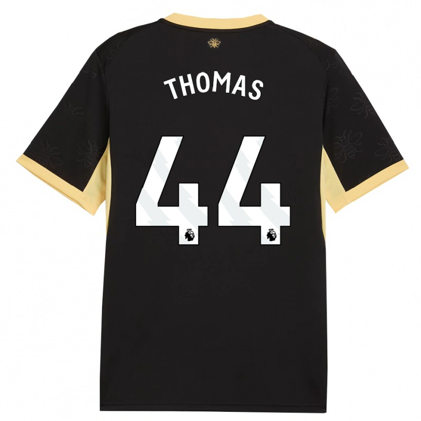 Danxen Femme Maillot Codie Thomas #44 Noir Jaune Tenues Extérieur 2026/27 T-Shirt