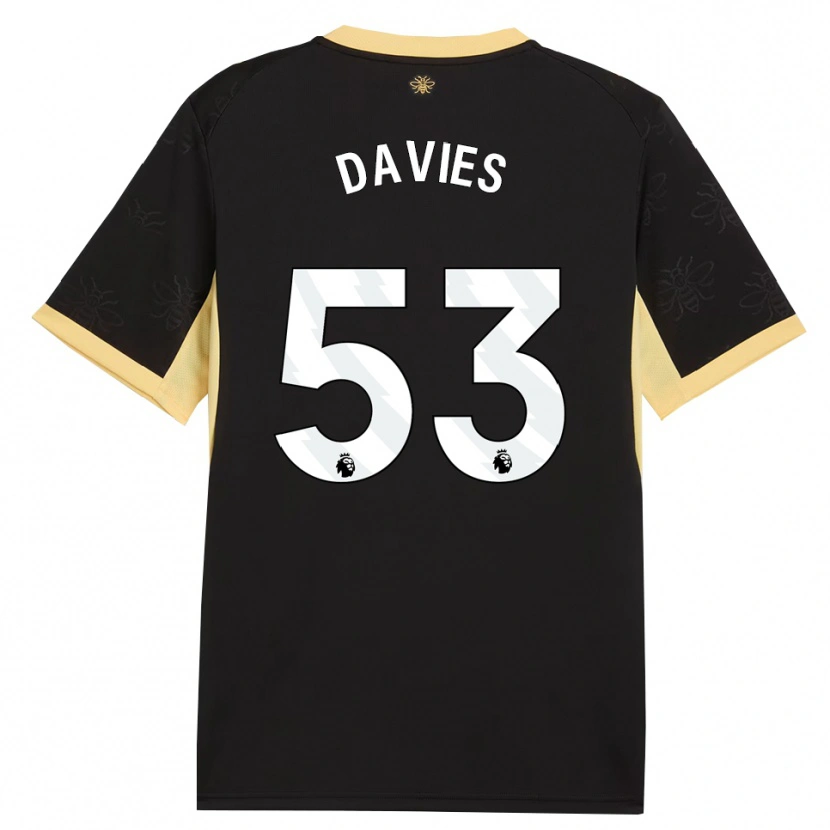 Danxen Femme Maillot Mayzee Davies #53 Noir Jaune Tenues Extérieur 2026/27 T-Shirt