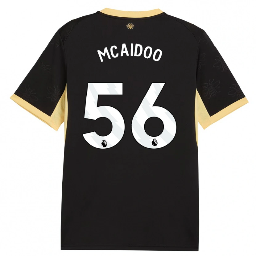 Danxen Femme Maillot Ryan Mcaidoo #56 Noir Jaune Tenues Extérieur 2026/27 T-Shirt