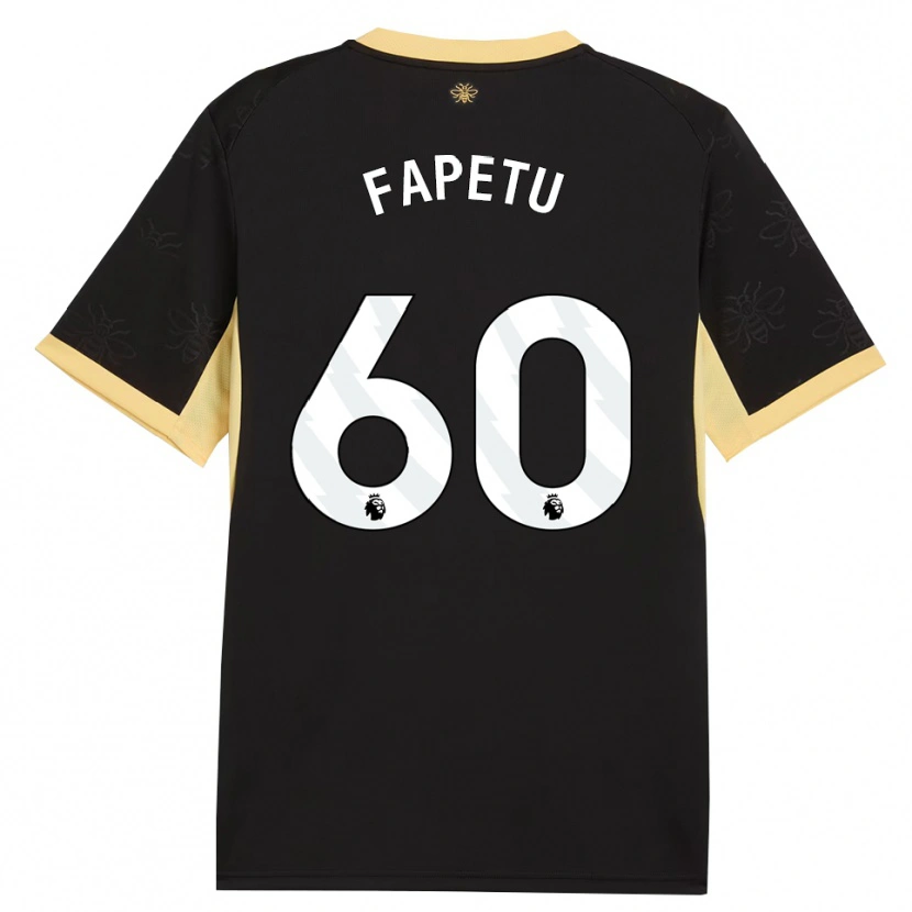 Danxen Femme Maillot Femi Fapetu #60 Noir Jaune Tenues Extérieur 2026/27 T-Shirt