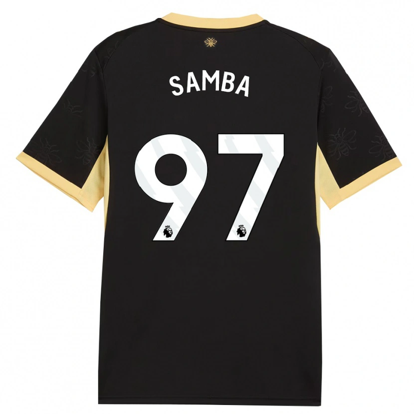 Danxen Femme Maillot Tyrone Samba #97 Noir Jaune Tenues Extérieur 2026/27 T-Shirt