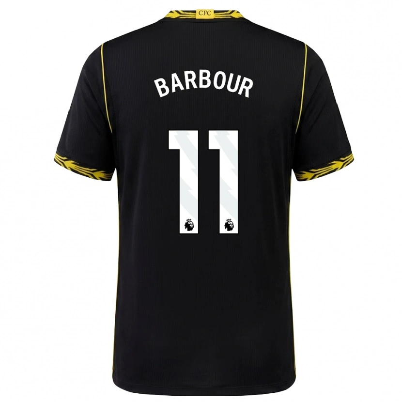 Danxen Femme Maillot Kobe Barbour #11 Noir Jaune Tenues Extérieur 2026/27 T-Shirt