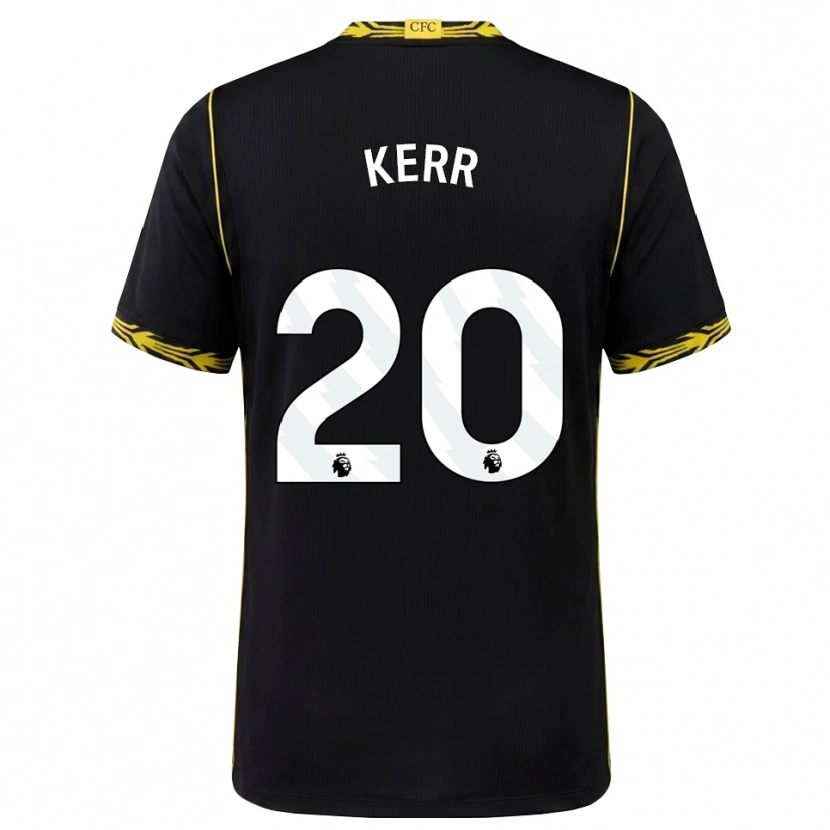 Danxen Femme Maillot Sam Kerr #20 Noir Jaune Tenues Extérieur 2026/27 T-Shirt