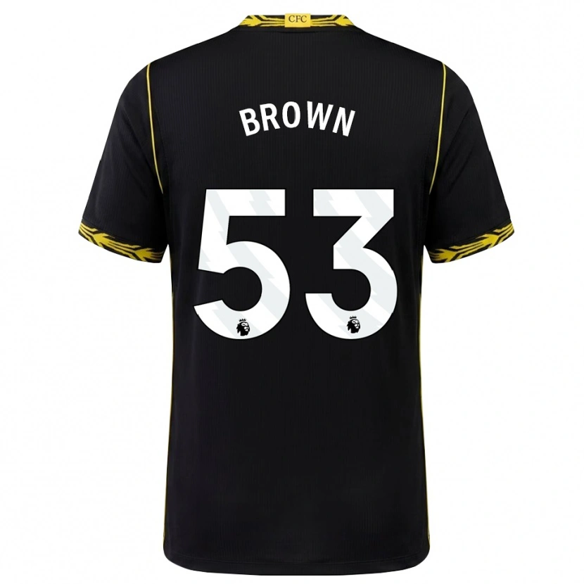Danxen Femme Maillot Lola Brown #53 Noir Jaune Tenues Extérieur 2026/27 T-Shirt