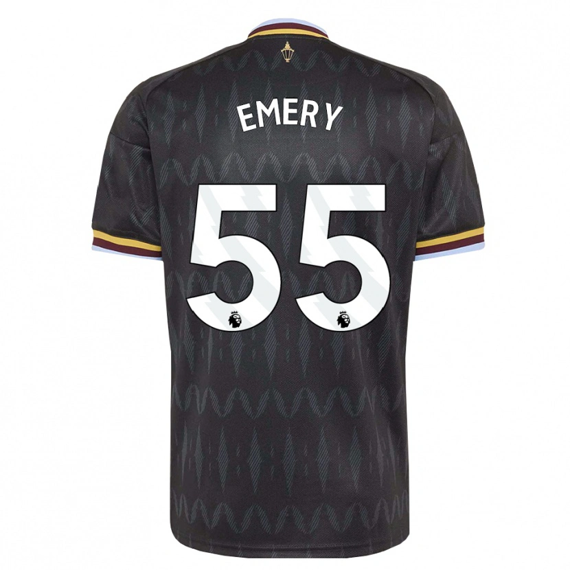 Danxen Femme Maillot Lander Emery #55 Cornflowerblue Noir Jaune Tenues Extérieur 2026/27 T-Shirt