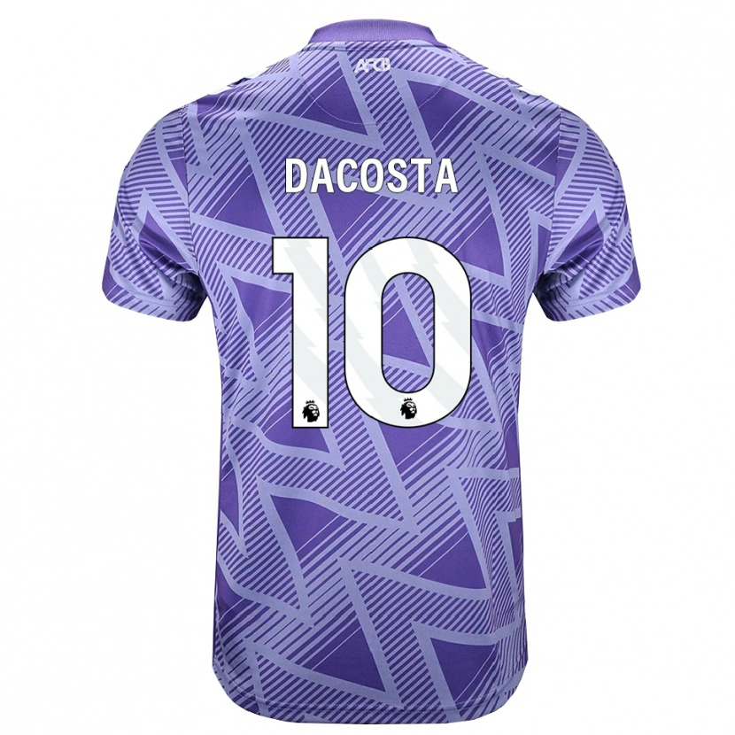 Danxen Femme Maillot Michael Dacosta #10 Palevioletred Blanc Tenues Extérieur 2026/27 T-Shirt