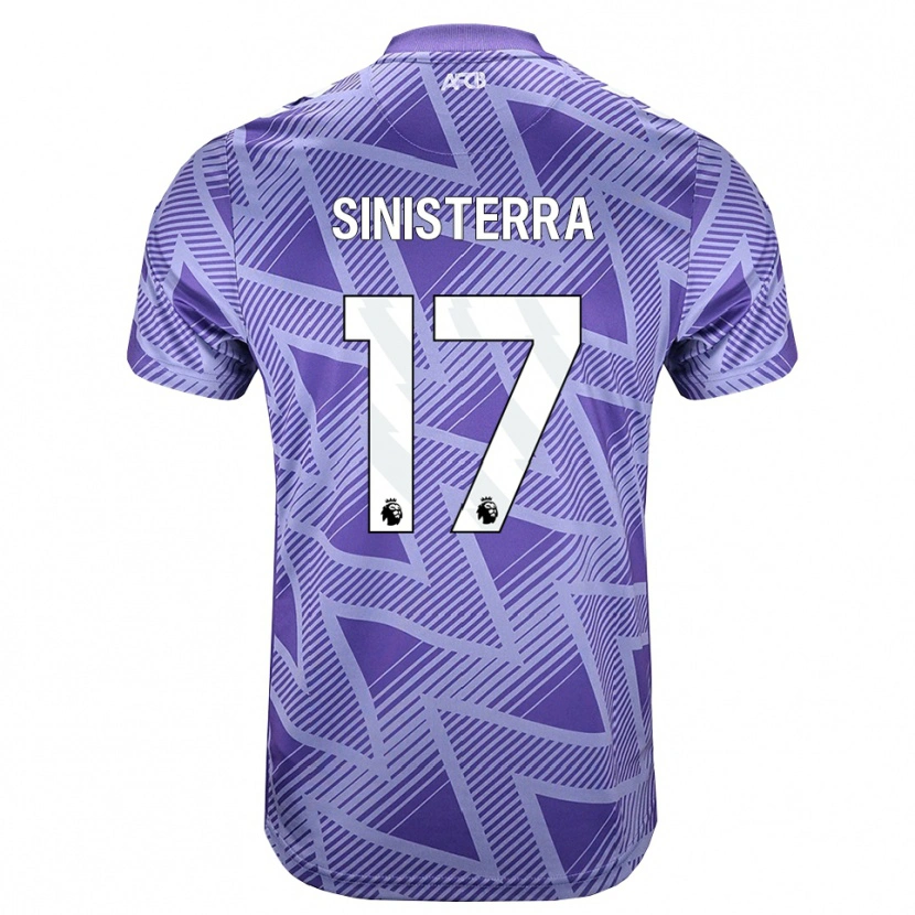 Danxen Femme Maillot Luis Sinisterra #17 Palevioletred Blanc Tenues Extérieur 2026/27 T-Shirt