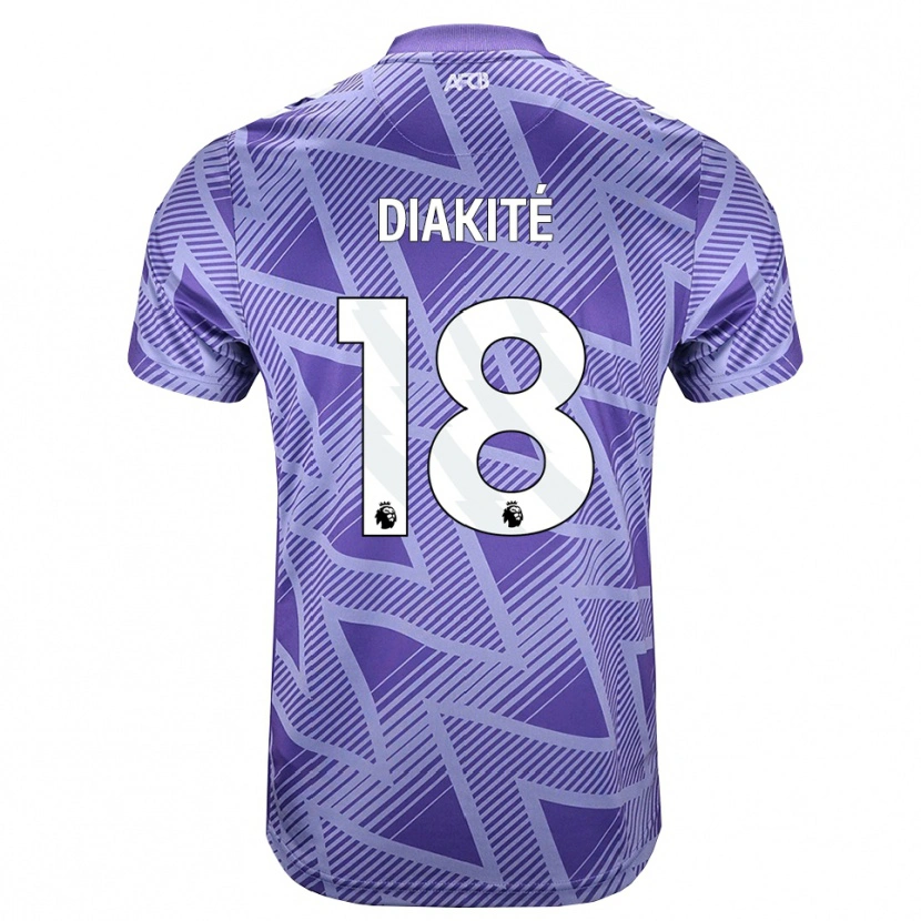 Danxen Femme Maillot Bafodé Diakité #18 Palevioletred Blanc Tenues Extérieur 2026/27 T-Shirt