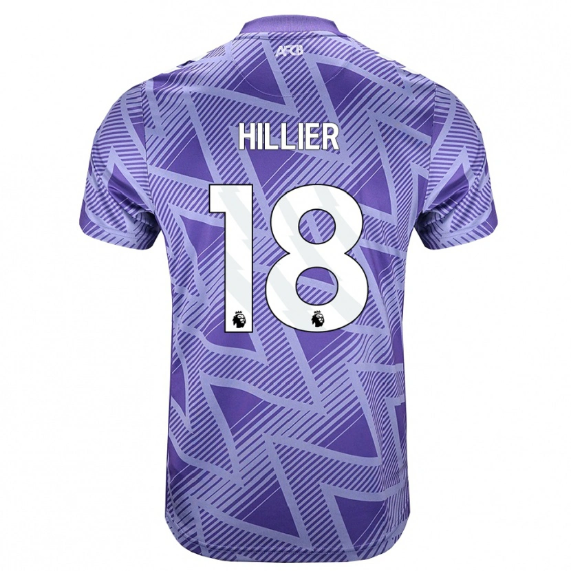 Danxen Femme Maillot Gemma Hillier #18 Palevioletred Blanc Tenues Extérieur 2026/27 T-Shirt