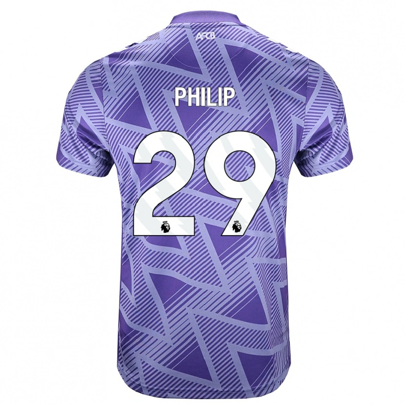 Danxen Femme Maillot Philip Billing #29 Palevioletred Blanc Tenues Extérieur 2026/27 T-Shirt