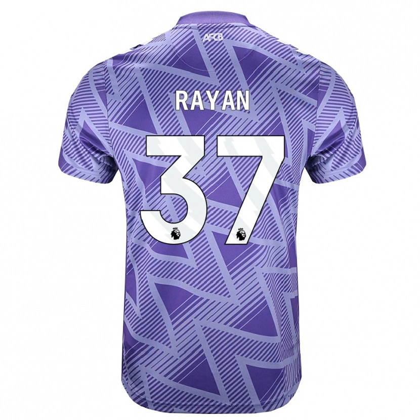Danxen Femme Maillot Rayan Vitor Simplício Rocha #37 Palevioletred Blanc Tenues Extérieur 2026/27 T-Shirt