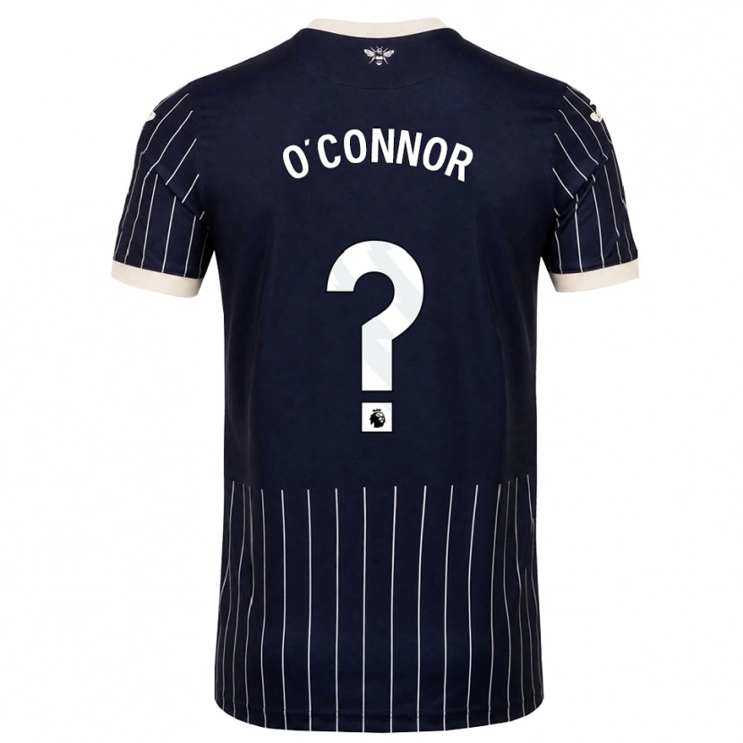 Danxen Femme Maillot Donal O'connor #0 Noir Blanc Tenues Extérieur 2026/27 T-Shirt