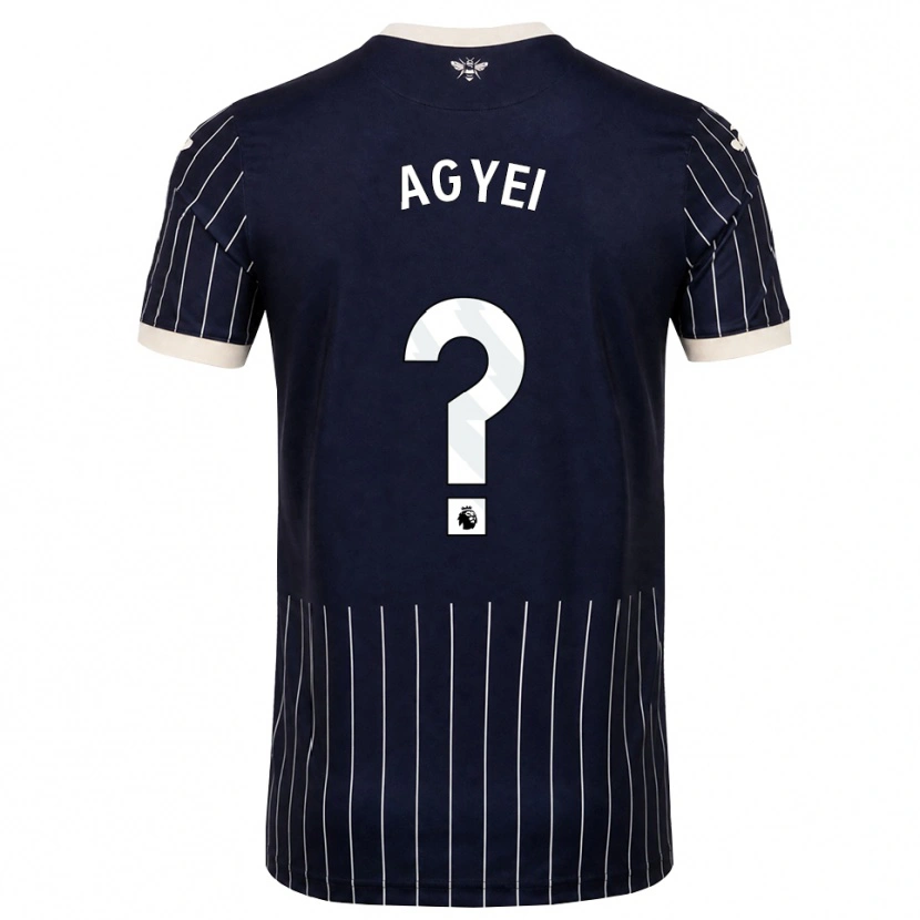 Danxen Femme Maillot Kai Agyei #0 Noir Blanc Tenues Extérieur 2026/27 T-Shirt