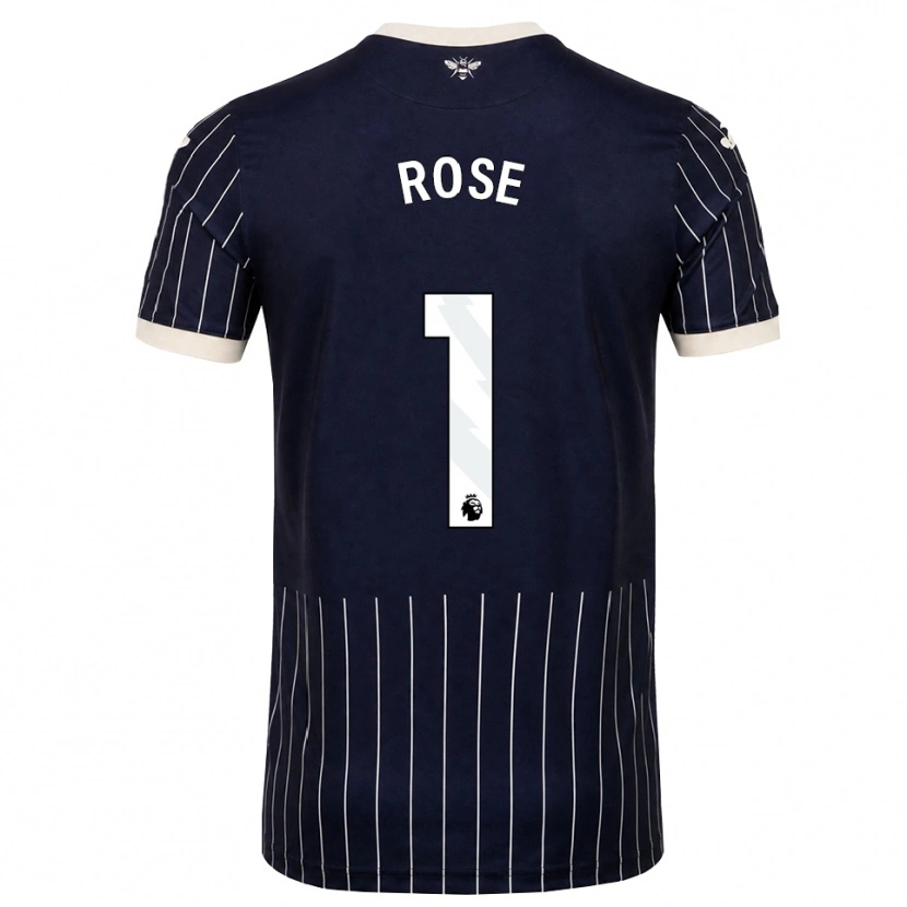 Danxen Femme Maillot Reggie Rose #1 Noir Blanc Tenues Extérieur 2026/27 T-Shirt