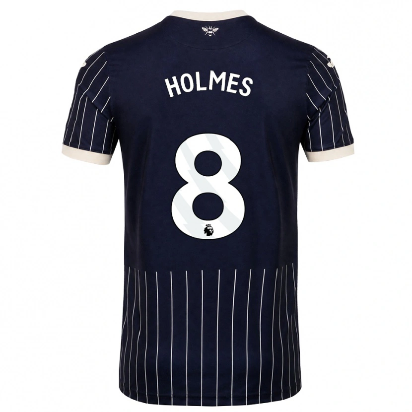Danxen Femme Maillot Mollie Holmes #8 Noir Blanc Tenues Extérieur 2026/27 T-Shirt