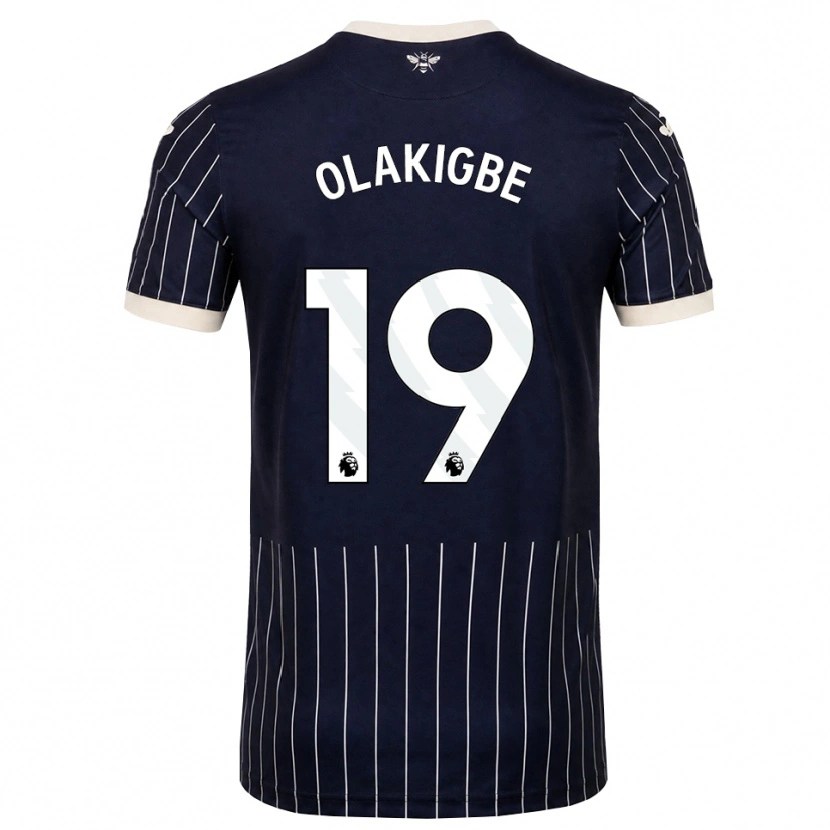 Danxen Femme Maillot Michael Olakigbe #19 Noir Blanc Tenues Extérieur 2026/27 T-Shirt