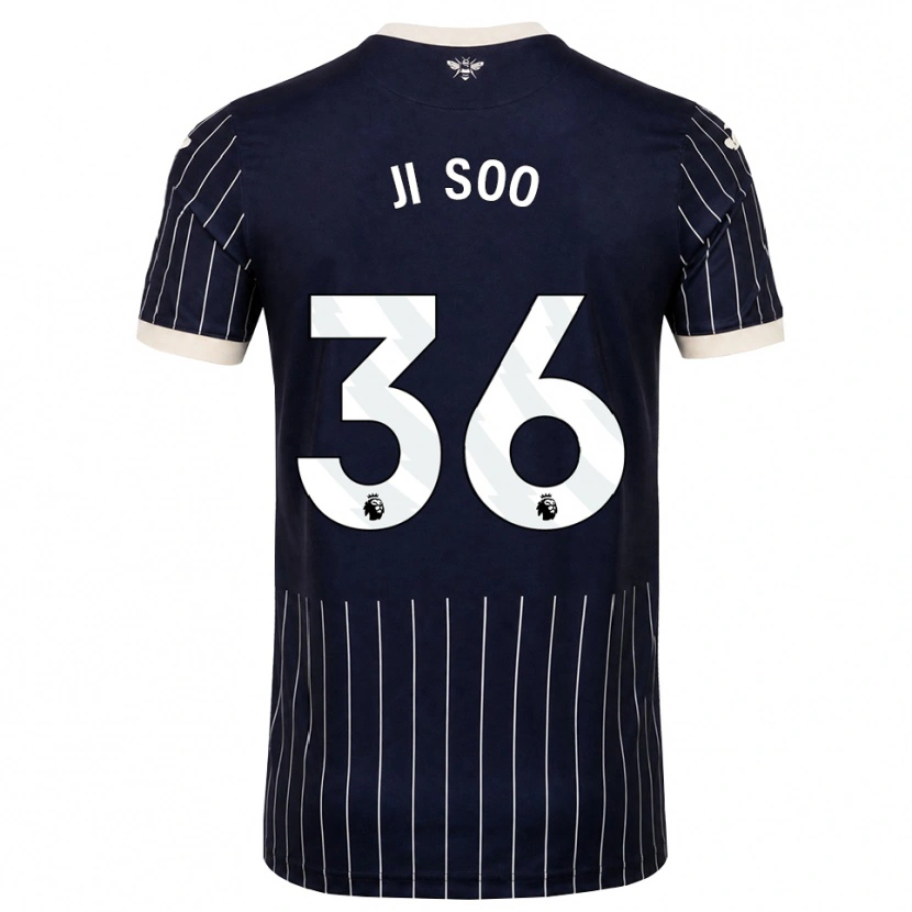 Danxen Femme Maillot Ji-Soo Kim #36 Noir Blanc Tenues Extérieur 2026/27 T-Shirt