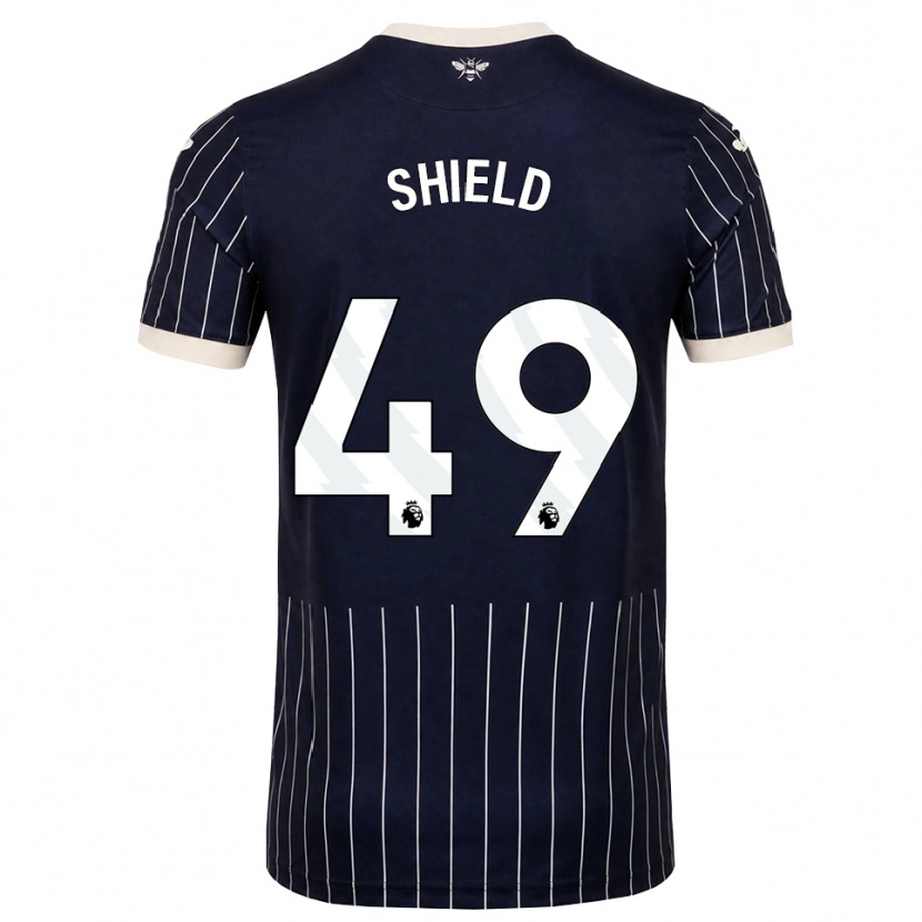 Danxen Femme Maillot Ollie Shield #49 Noir Blanc Tenues Extérieur 2026/27 T-Shirt