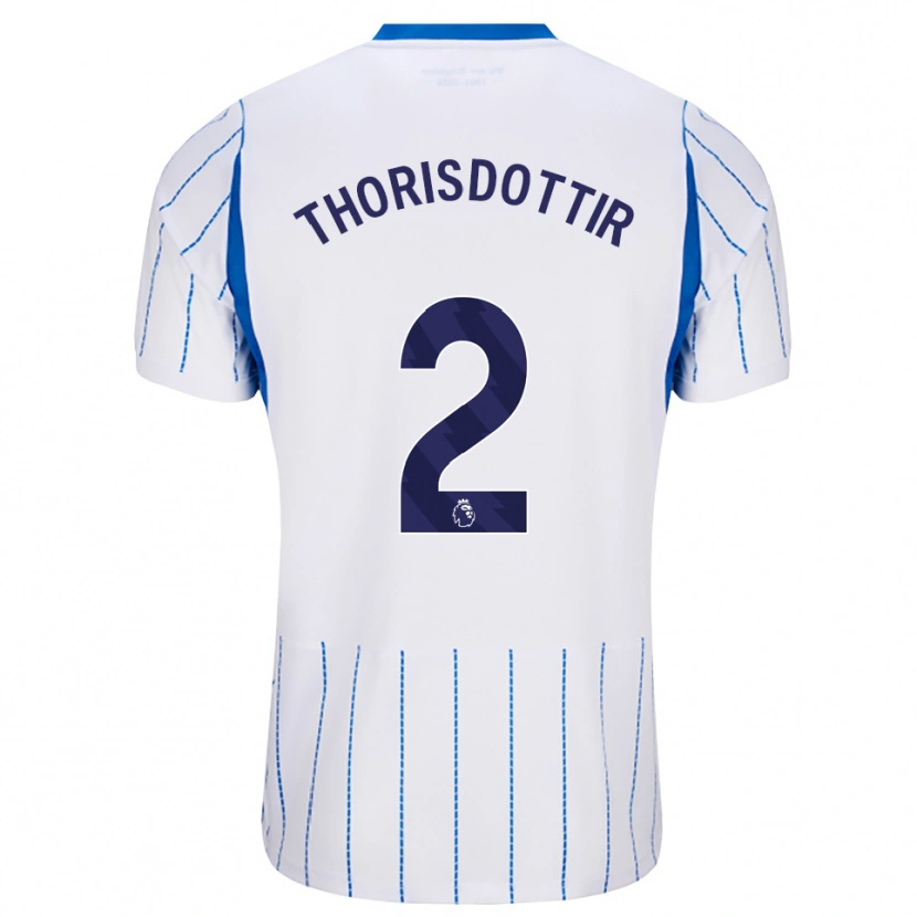 Danxen Femme Maillot Maria Thorisdottir #2 Dodgerblue Blanc Tenues Extérieur 2026/27 T-Shirt