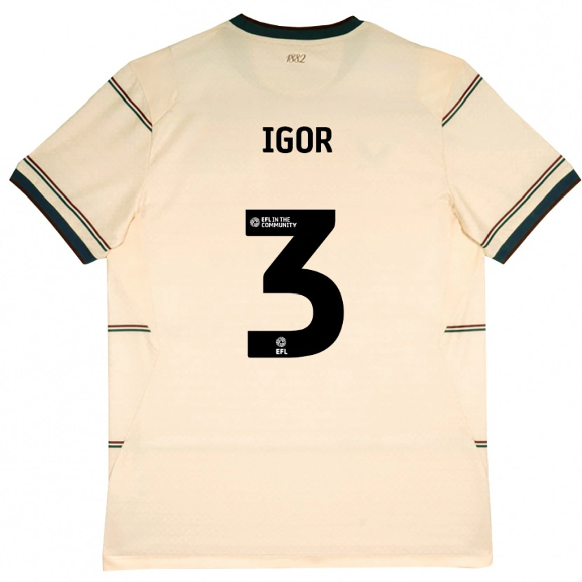Danxen Femme Maillot Igor Julio #3 Beige Bourgogne Tenues Extérieur 2026/27 T-Shirt